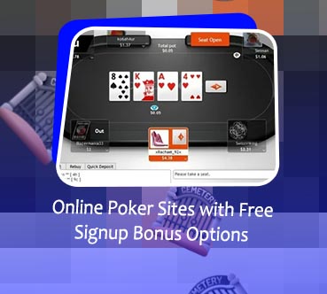 Online poker sites with free signup bonus